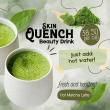 Load image into Gallery viewer, SKIN QUENCH MATCHA LATTE BEAUTY DRINK  W/ GLUTA BLEND, COLLAGEN, ORAL SUNBLOCK, L-CARNITINE, FIBER