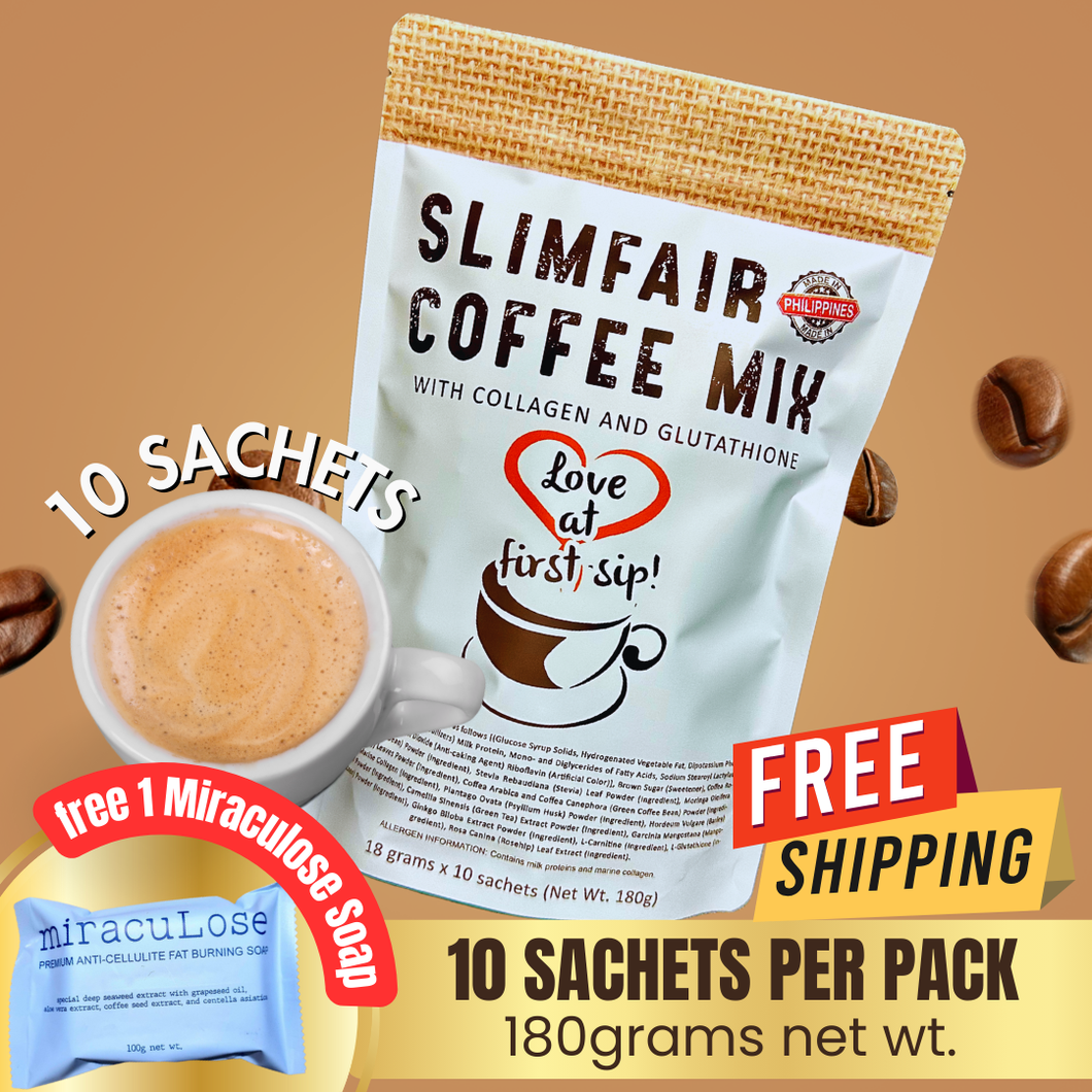 Slimfair Coffee with Collagen, Glutathione, L-carnitine